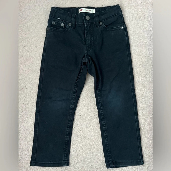 Levi’s Black Jeans & Cat & Jack Khakis Toddler Lot - Picture 6 of 11